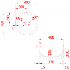 Раковина Minotti Arte  Black