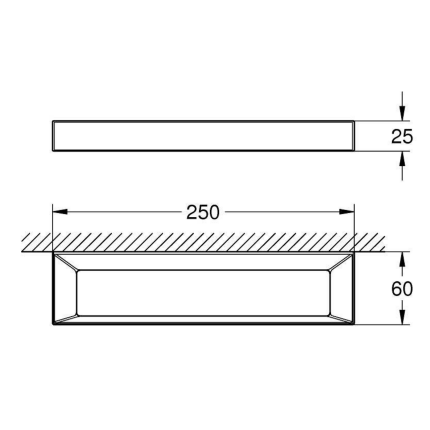 40766000 Держатель полотенец кольцо Selection Cube
