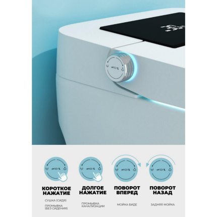 Приставной Унитаз Minotti Smart Toilet в комплекте пультом управления