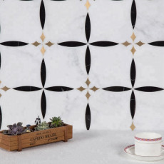 Тас мозаика FSM2020 polish stone with metal 300*300
