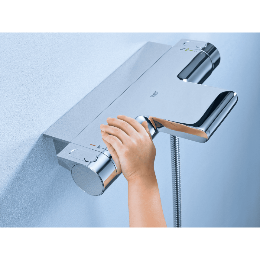 34464001 *Термостатический смеситель для ванны GROHE Grohtherm 2000 с полочкой, хром