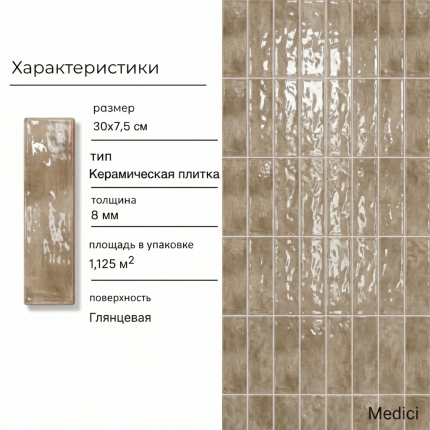 Керамическая плитка M7532P4 tanpe glossy