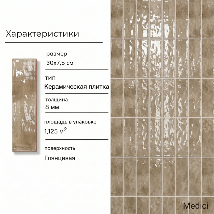 Керамическая плитка M7532P4 tanpe glossy