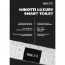Подвесной Унитаз Minotti Luxury Smart Toilet  в комплекте с инсталляцией, клавишей смыва и пультом