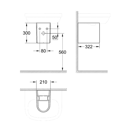 39201000 Полупьедестал GROHE Euro Ceramic, альпин-белый