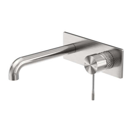 Смеситель скрытого монтажа для раковины на два отверстия Minotti Style brushed nickel
