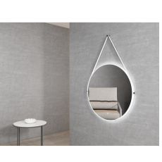 Зеркало с подсветкой на ремне Minotti Aneto DA700