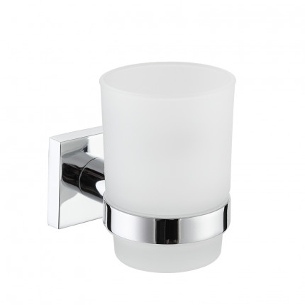 Стакан с держателем MINOTTI chrome Cube
