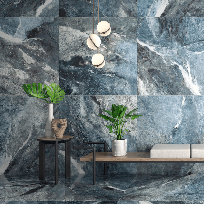 AMAZONA BLUE 600*1200 керамогранит полированный