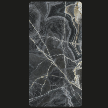 Керамогранит ONICE NERO lucidato shiny 1500x3000