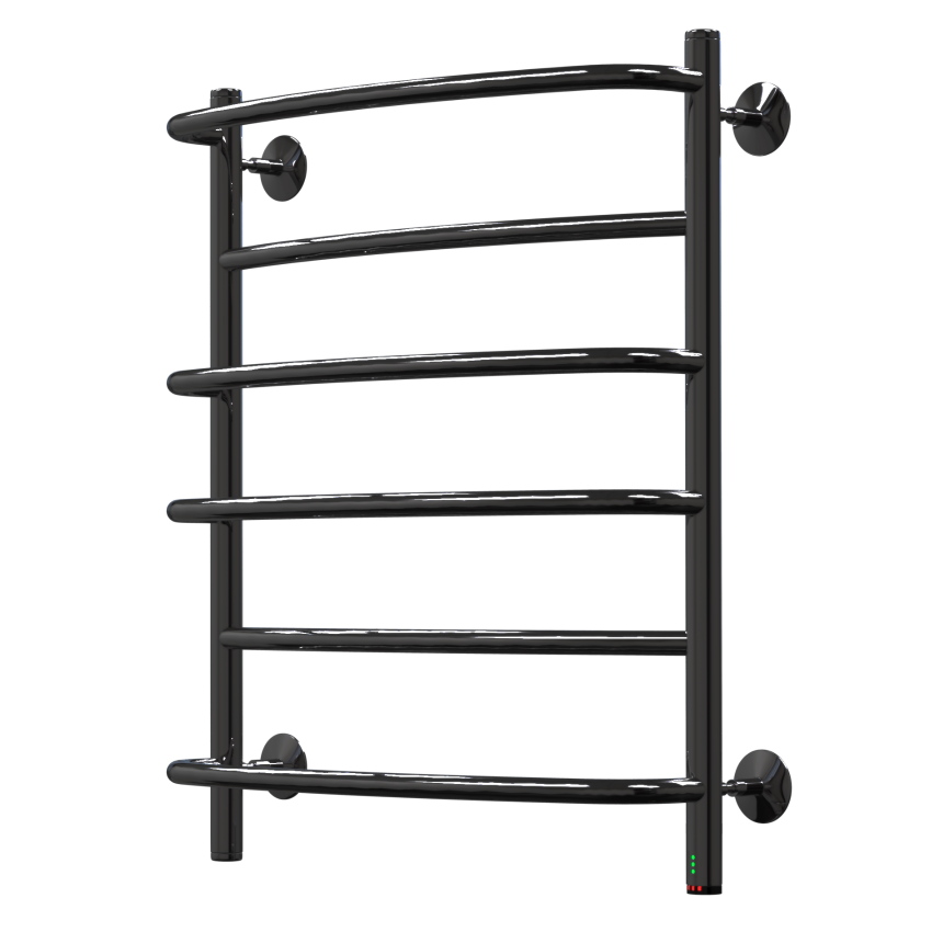 Полотенцесушитель электрический Орион Сага 50-60, 80 вт (К-кнопка, Справа, Черный матовый)