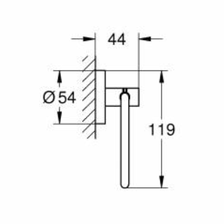40689GN1 Держатель для туалетной бумаги без крышки GROHE Essentials, холодный рассвет матовый