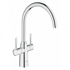 30189000 Смеситель для мойки GROHE Ambi с двумя рукоятками, высокий излив, хром