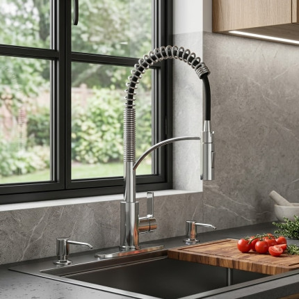 Смеситель для кухни Minotti Kraus chrome
