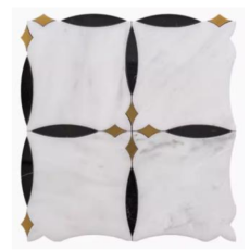 Тас мозаика FSM2020 polish stone with metal 300*300