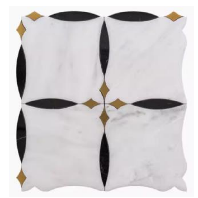 Тас мозаика FSM2020 polish stone with metal 300*300