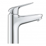 24267001 *Смеситель для раковины GROHE EuroEco c нажимным донным клапаном, M-size, хром