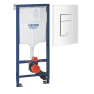 Инсталляция GROHE Rapid 38536001, жиынтықта 38732SH0 шайып жіберу панелі бар, альпі ақ
