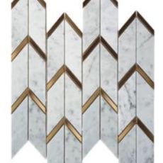 Тас мозаика LSM2017 polish stone with metal 305*325