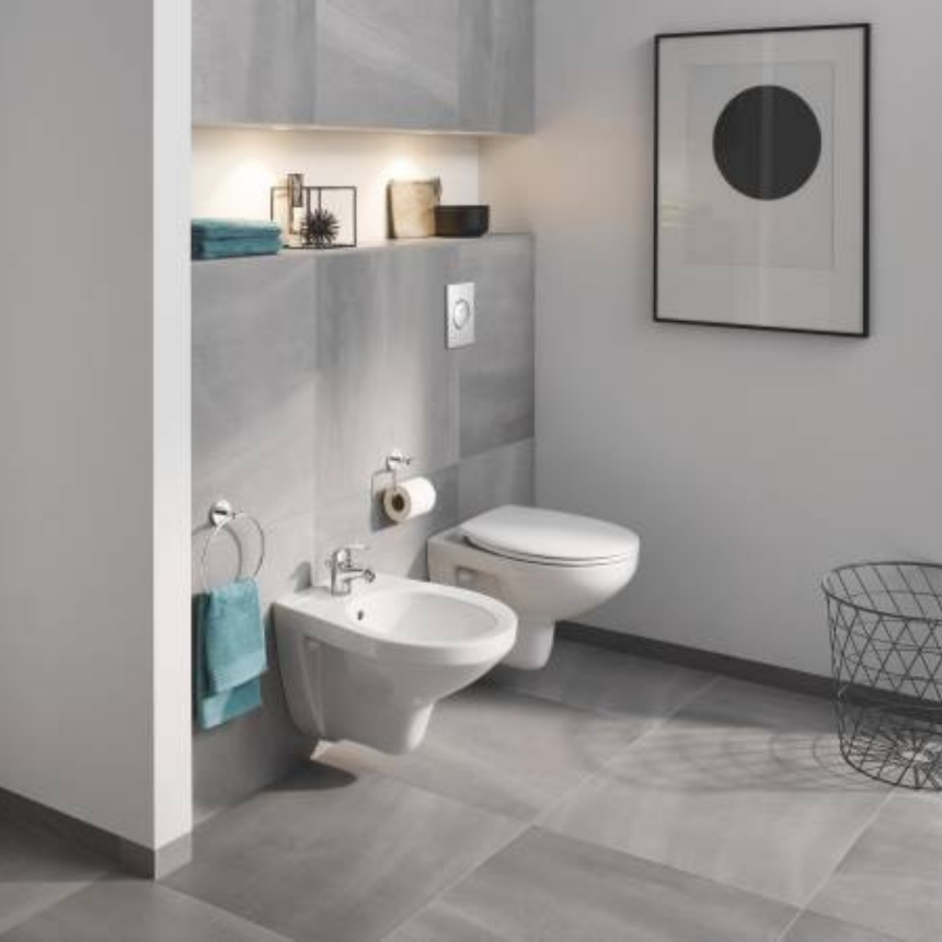 39433000 Биде подвесное GROHE Bau Ceramic, альпин - белый