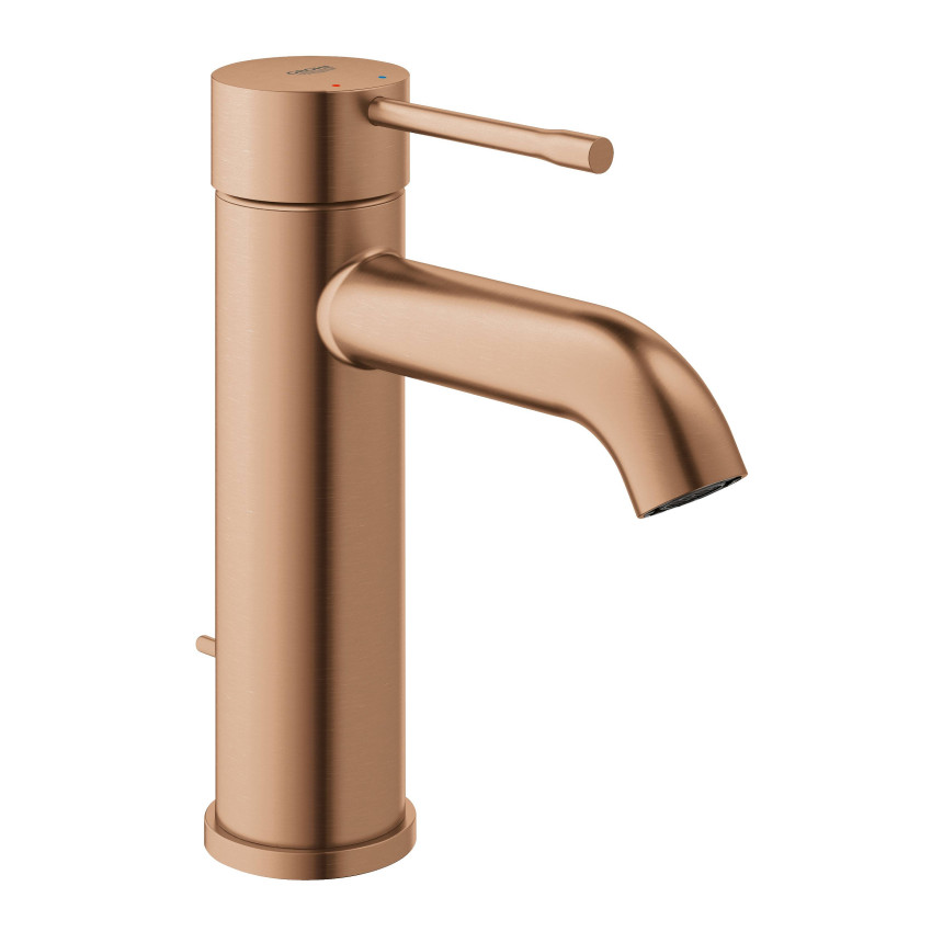 23589DL1 *Смеситель для раковины GROHE Essence+ с донным клапаном, S-size, теплый закат матовый