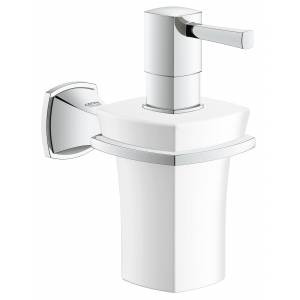 40627000 GROHE Grandera Дозатор жидкого мыла керамический, с держателем, хром