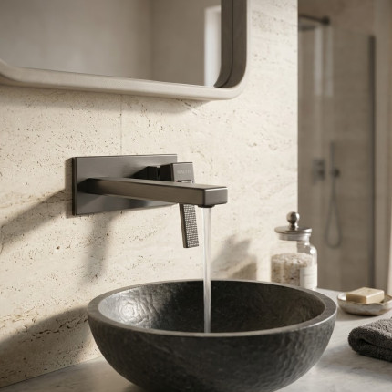 Смеситель для раковины скрытого монтажа Minotti Alto Gun Metal