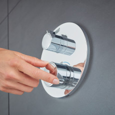 24076000 *Душқа арналған араластырғыштың сыртқы бөлігі GROHE Grohtherm, 2 позициялы, хром