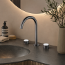 Смеситель для раковины на три отверстия Minotti Elegante Gun Metal