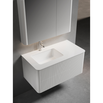 Тумба для ванной комнаты в комплекте с раковиной-столешницей Minotti Bovary 100см