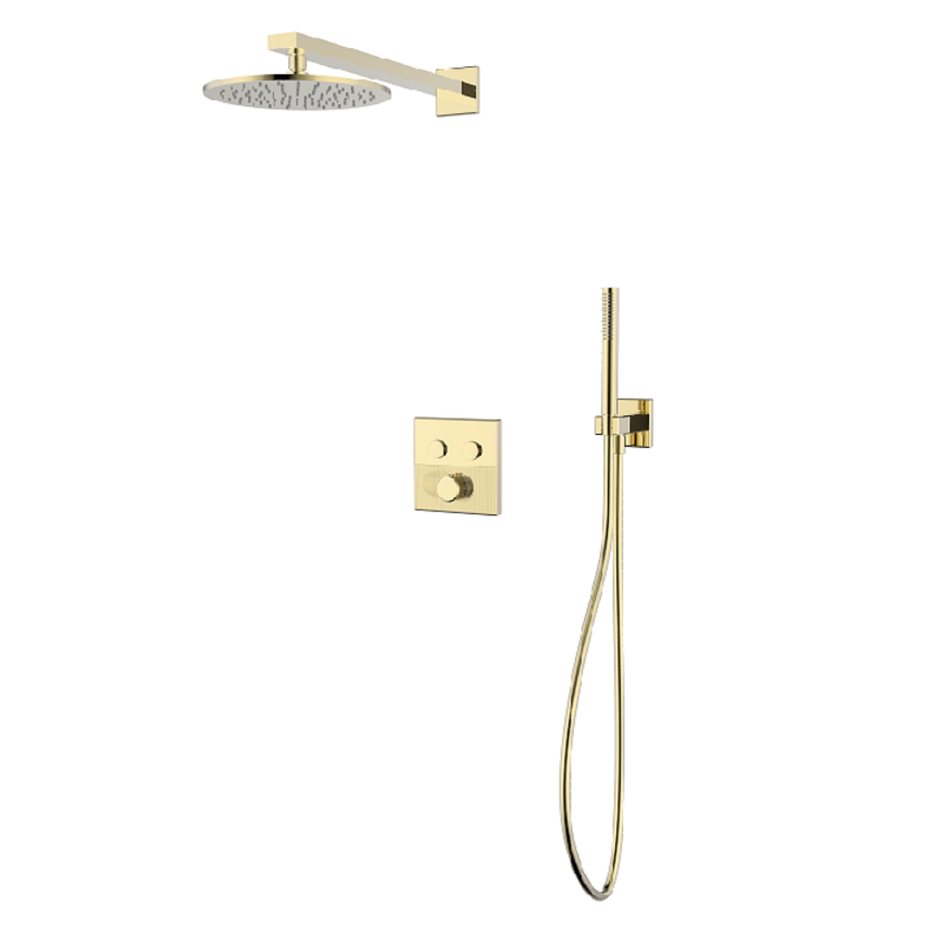 Душевая система скрытого монтажа Minotti Alto Champagne Gold