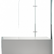 Шторка для ванны Minotti Classic двойная 1200*1400 chrome