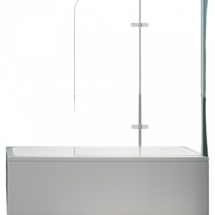 Шторка для ванны Minotti Classic двойная 1200*1400 chrome