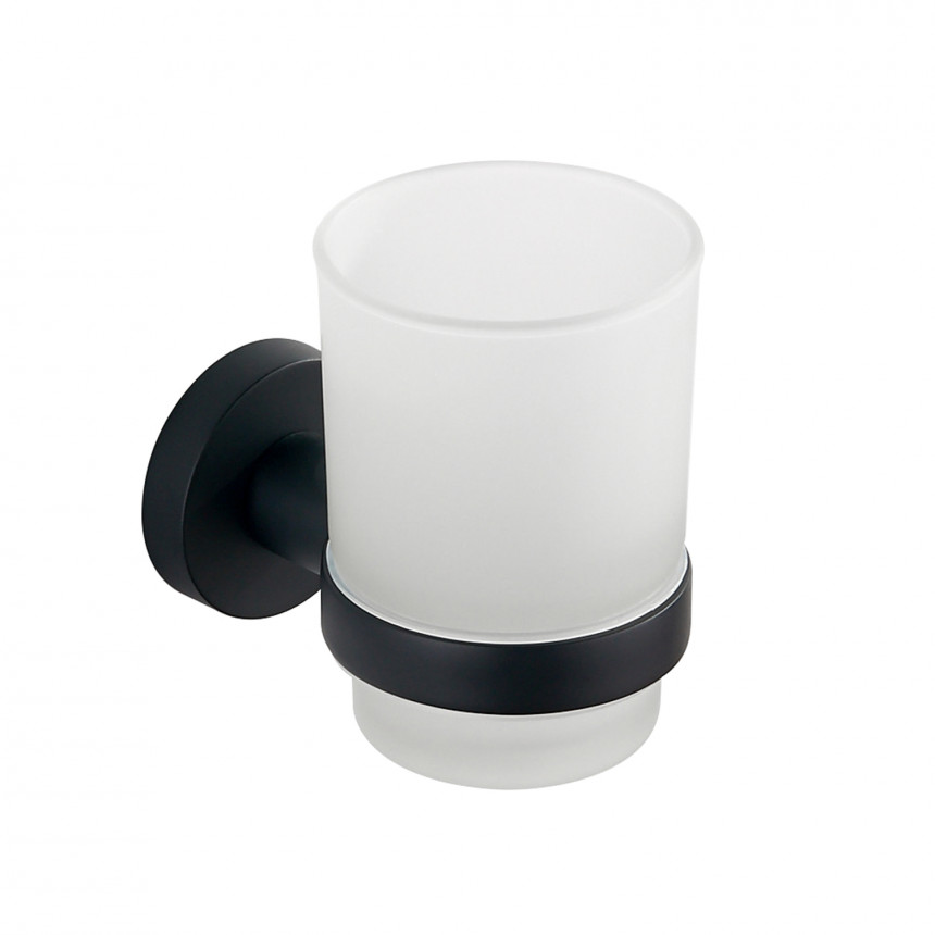 Стакан с держателем LUSSO black Classic