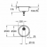 31720SD0 Мойка GROHE K200 Sink круглая с одной чашей, нержавеющая сталь