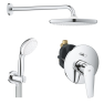 1000191 *Набор для комплектации душа GROHE BauEdge 250, хром