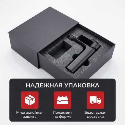 Смеситель для раковины LUSSO Eco Сube M-size Black