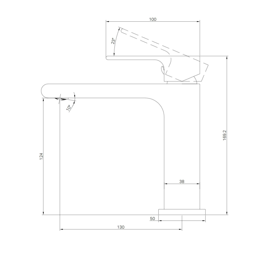 Смеситель для раковины Minotti Joy gun metal