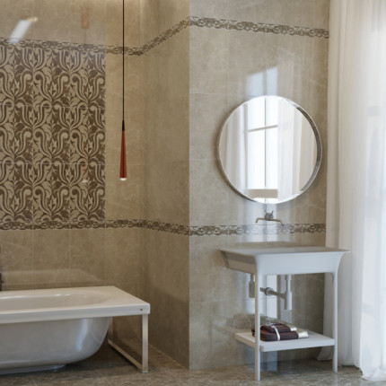 Saloni brown decor 01 Декор  300*500 РАСПРОДАЖА