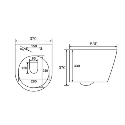 Унитаз подвесной Minotti Colori