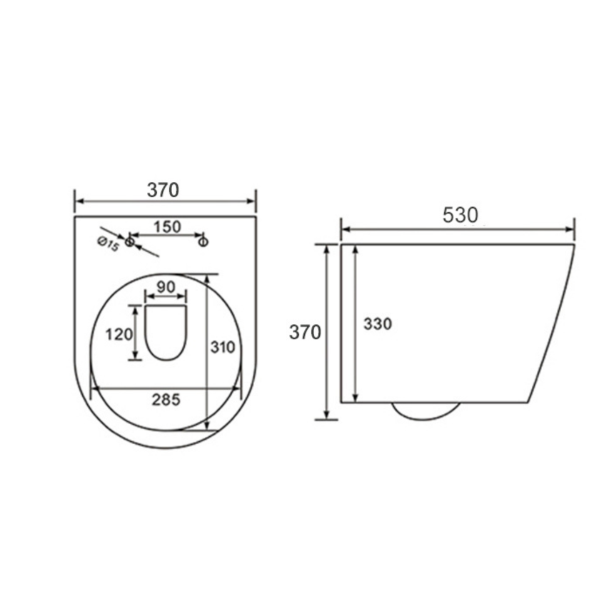 Унитаз подвесной Minotti Colori