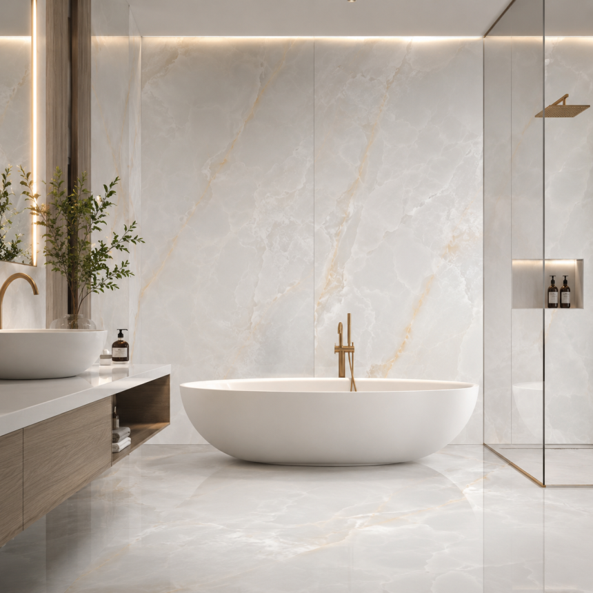 Керамогранит ONICE GRIGIO lucidato shiny 1500x3000