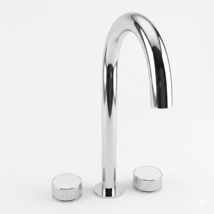 Смеситель для раковины на три отверстия Minotti Elegante Chrome
