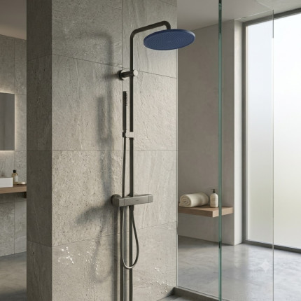 Душевая система с термостатом Minotti Alto Gun Metal