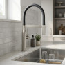 30294AL0 *Смеситель для мойки GROHE Essence New, с профессиональной лейкой, темный графит матовый