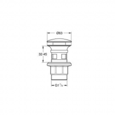 40824000 *Универсальный нажимной донный клапан GROHE, хром