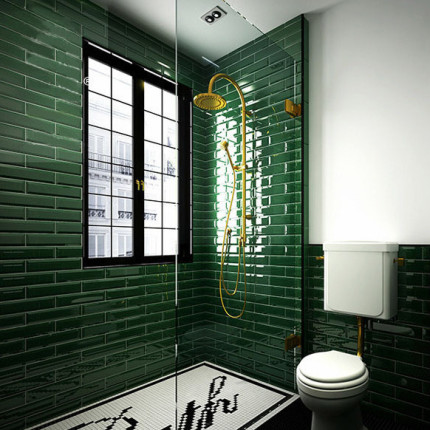 Керамическая плитка M75312H dark green glossy
