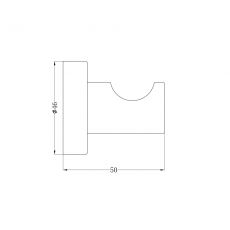 Крючок Minotti Style gun metal