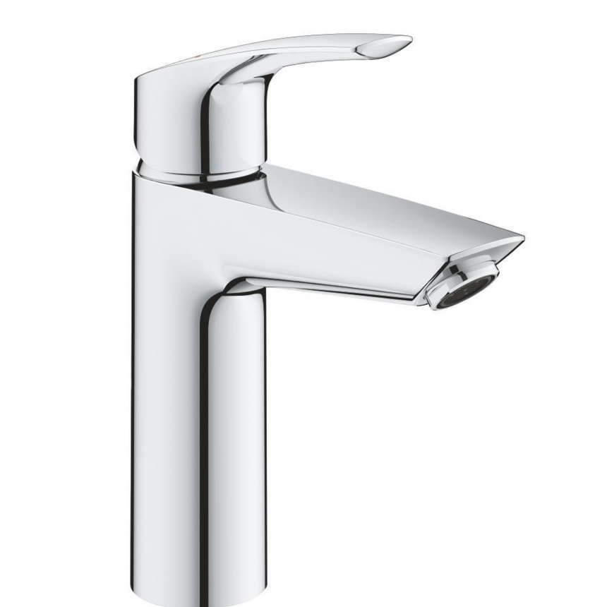 23923003 *Смеситель для раковины GROHE Eurosmart, с нажимным донным клапаном, M-Size, хром