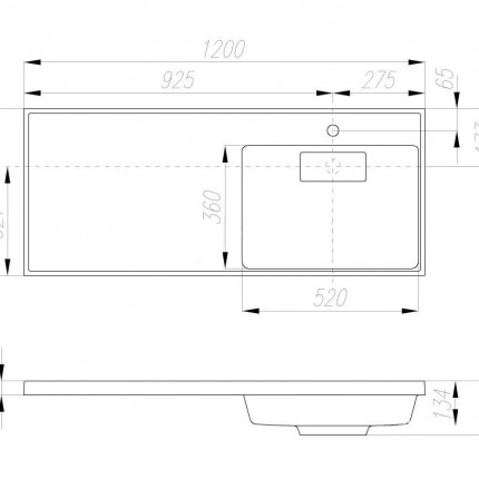 РАКОВИНА ЛОНДРИ 1200 ПРАВ, БЕЛАЯ РАСПРОДАЖА
